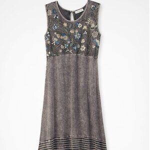 Coldwater Creek Dream dress, NWOT,in soft grey, sz XS